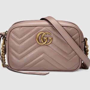 Gucci GG Marmont Mini Bag in Dusty Rose